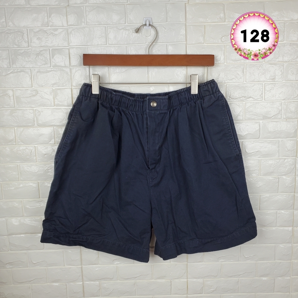 lands end mens size 36 navy blue short